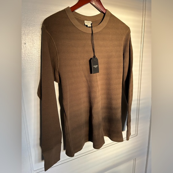 Filson Women’s Waffle Knit Thermal Crewneck - Picture 3 of 11